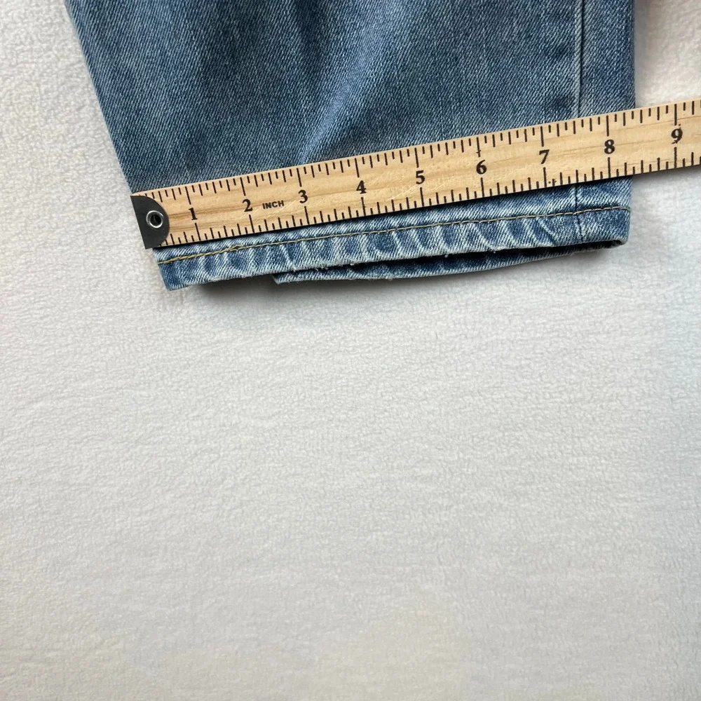 Levis 505 Jeans Mens 40x30 Regular Fit Light Wash Denim Pants‎ Classic
